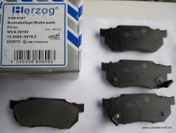 Bremsbel�ge vorne Honda Civic Prelude von Herzog Germany