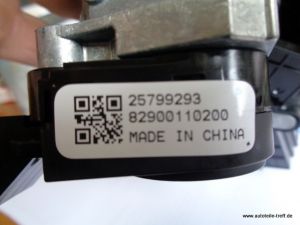 Kontakteinheit Airbagschleifring Z�ndschloss Opel Insignia 13243