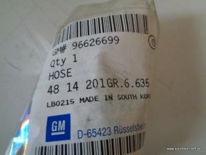 GM Opel Schlauch Servoschlauch 96626699