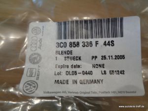 VW Passat 3C Mittelkonsole Blende Dekorleiste 3C0858336F