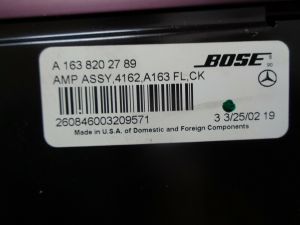 Bose System Soundsystem Mercedes ML W163 Mopf