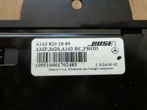 Bose Verst�rker Mercedes ML W163 1638201889