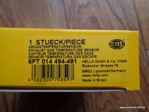 Abgastemperatursensor VW Audi Skoda Seat 1,6 TDi