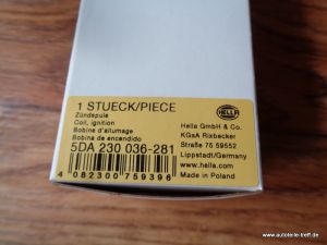 4 x Z�ndspule Mazda 3 2,3 MPS Turbo Hella LF2L18100