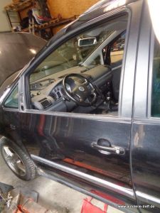 T�r vorne links komplett VW Sharan 7M schwarz LC9Z